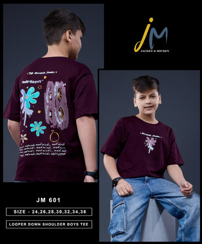 Jm 601 Jackey N Mickey Looper Boys Tshirt Exporter India