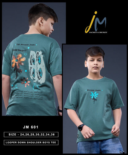 Jm 601 Jackey N Mickey Looper Boys Tshirt Exporter India