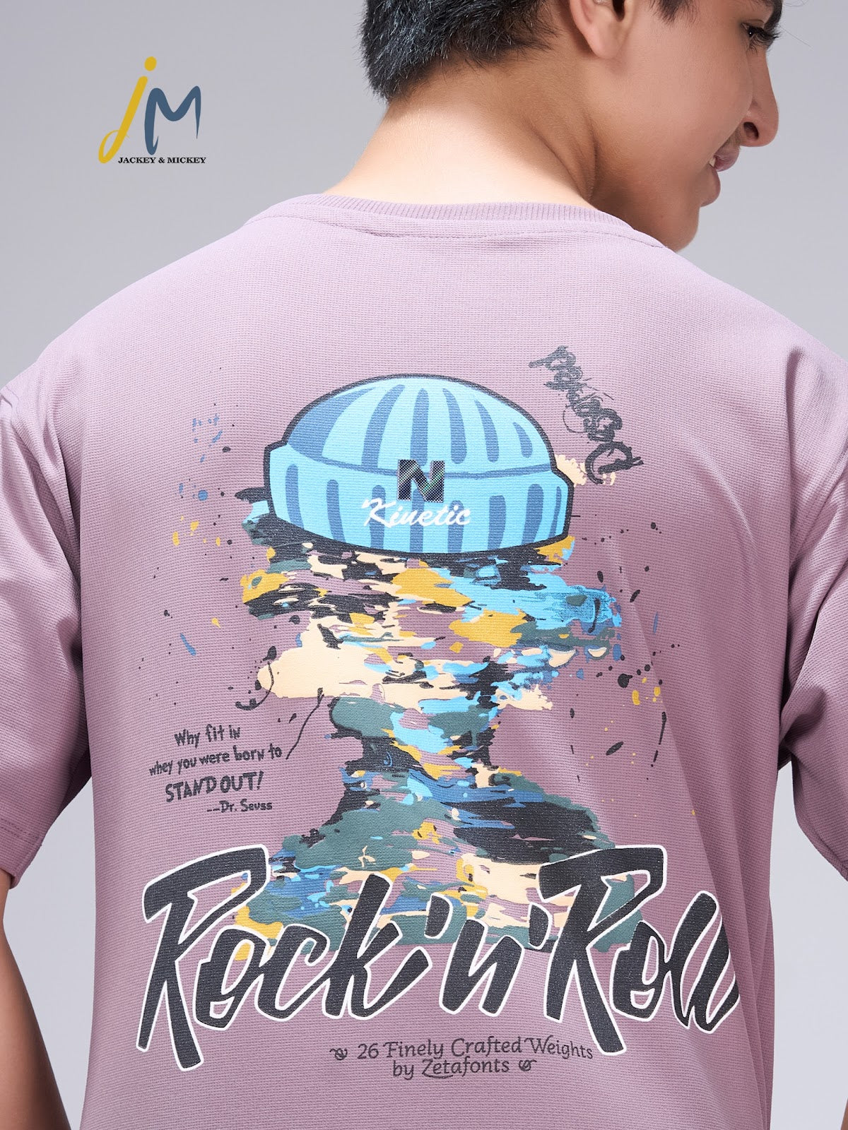 Jm 611 Drop Shoulder Jackey N Mickey Knit Boys Tshirt Wholesale