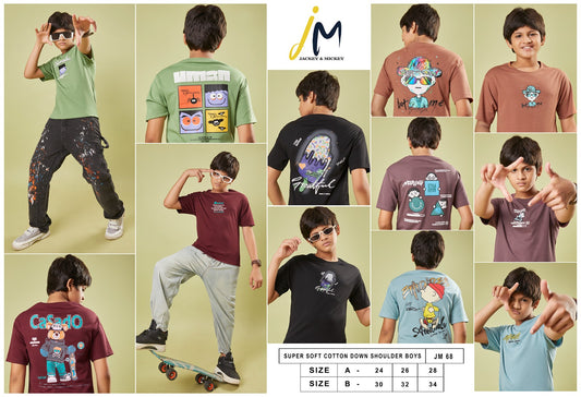 Jm 68 Jackey N Mickey Lycra Boys Tshirt Exporter Ahmedabad