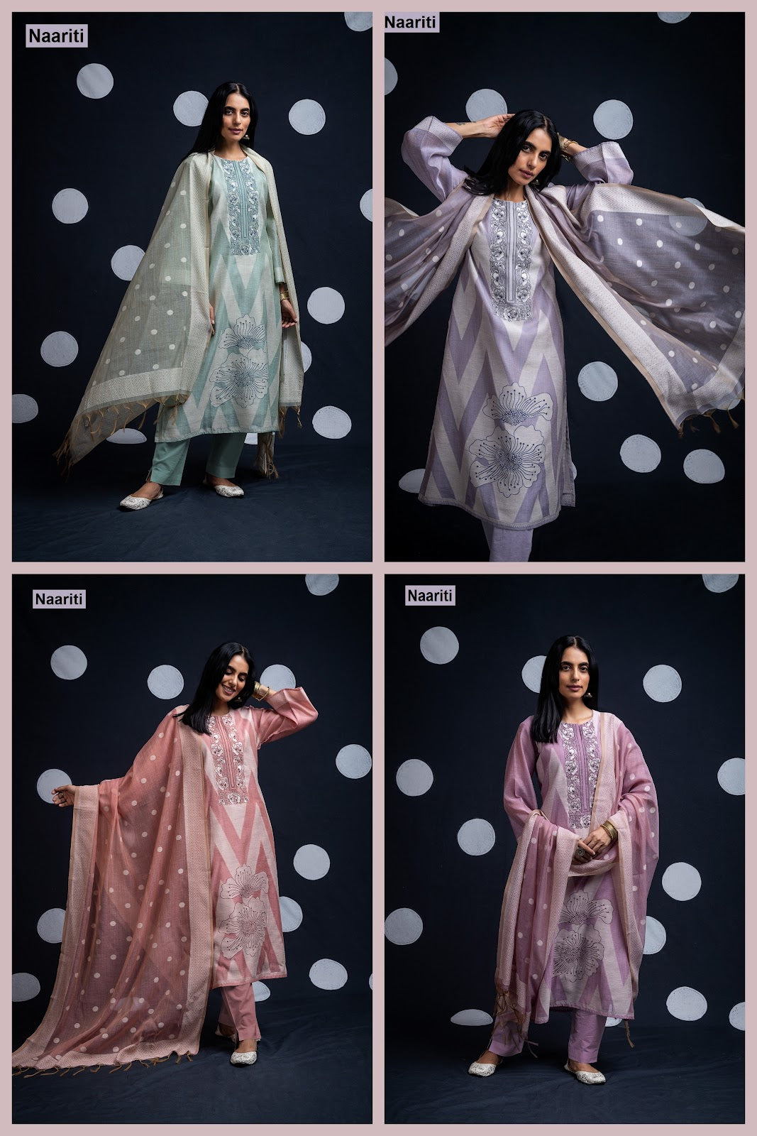 Jobina 2678 Naariti Cotton Pant Style Suits Supplier India