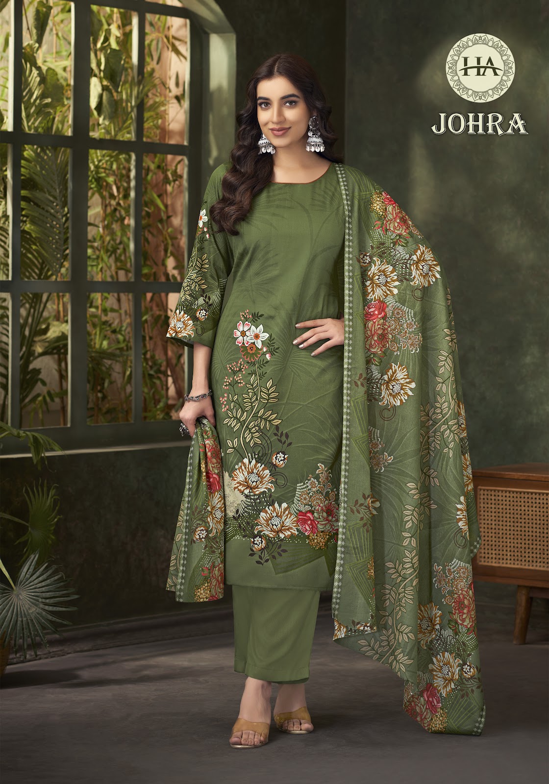 Johra Harshit Fashion Zam Cotton Pant Style Suits Exporter Gujarat