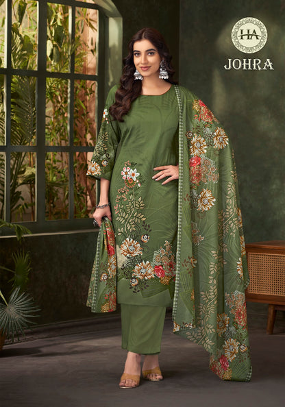 Johra Harshit Fashion Zam Cotton Pant Style Suits Exporter Gujarat