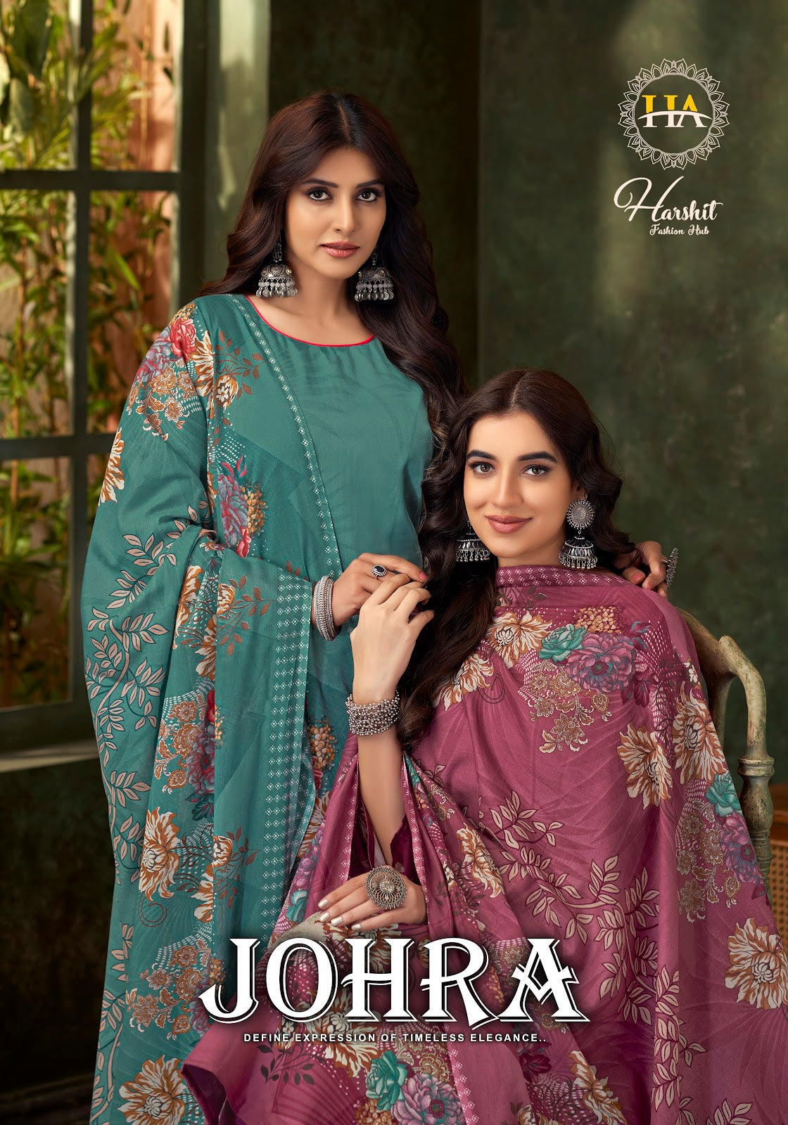 Johra Harshit Fashion Zam Cotton Pant Style Suits Exporter Gujarat