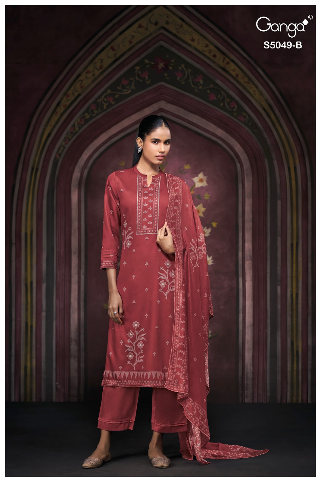 Jolie S5049 Ganga Cotton Satin Pant Style Suits Wholesale Price