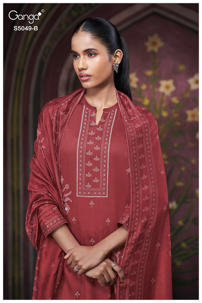 Jolie S5049 Ganga Cotton Satin Pant Style Suits Wholesale Price