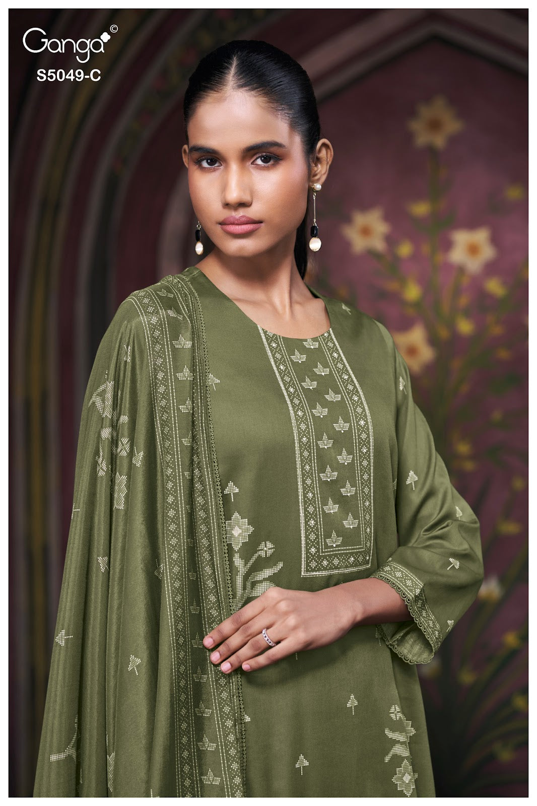 Jolie S5049 Ganga Cotton Satin Pant Style Suits Wholesale Price