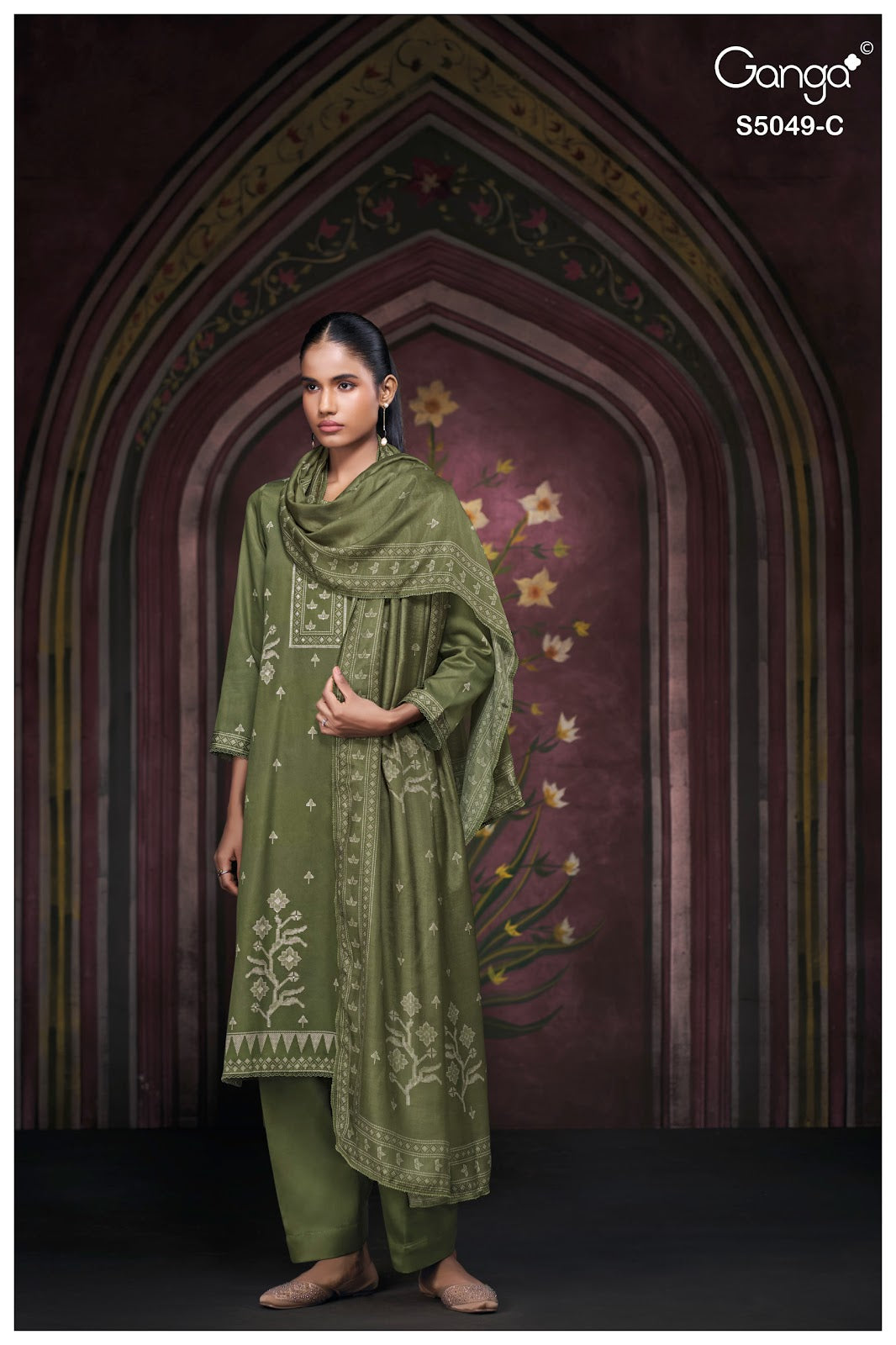 Jolie S5049 Ganga Cotton Satin Pant Style Suits Wholesale Price