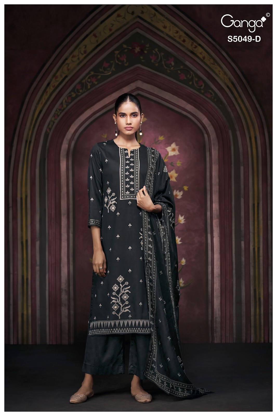Jolie S5049 Ganga Cotton Satin Pant Style Suits Wholesale Price