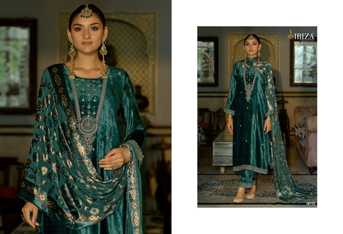 Jonem Ibiza Pure Viscose Velvet Suits Wholesale