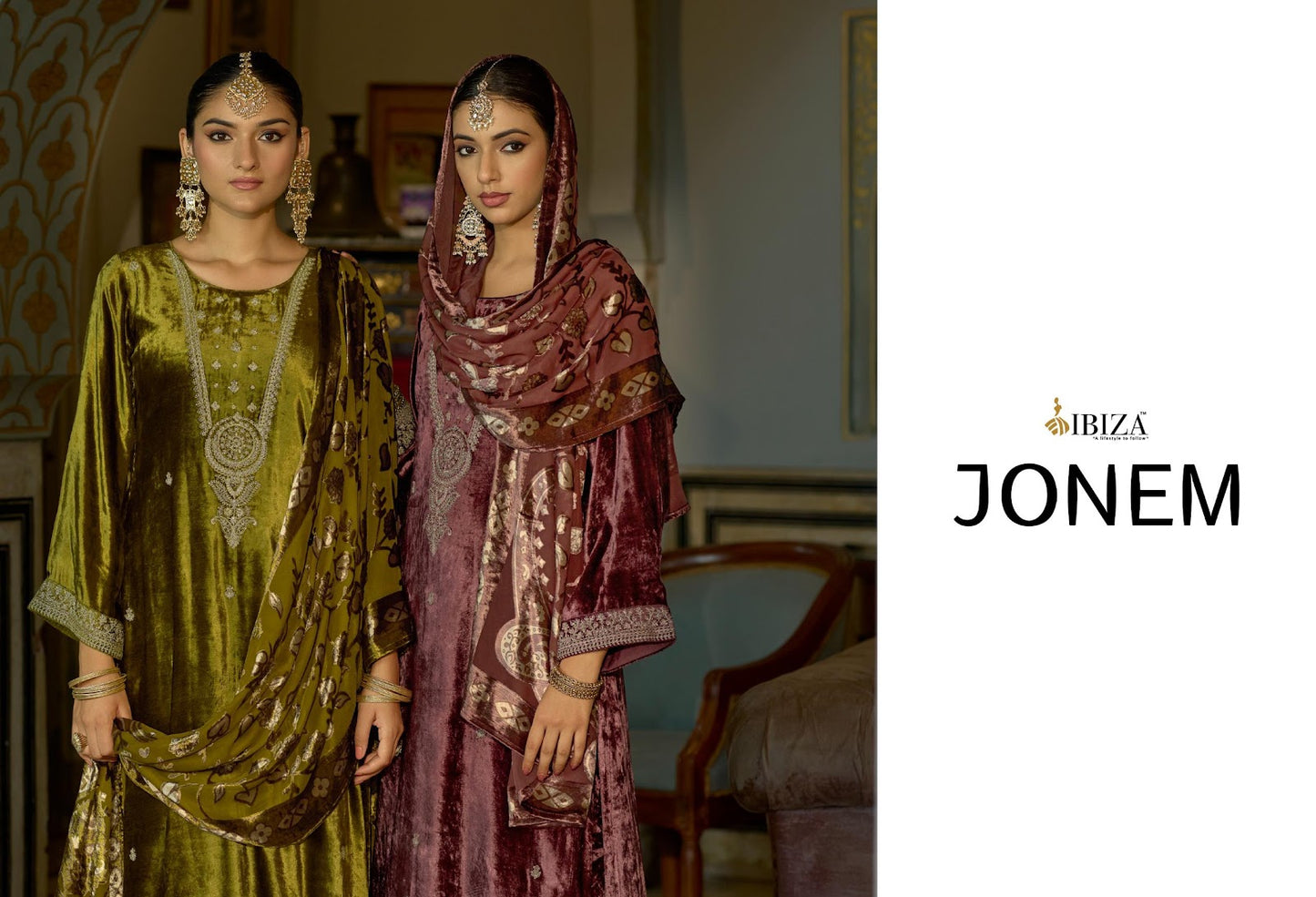 Jonem Ibiza Pure Viscose Velvet Suits Wholesale