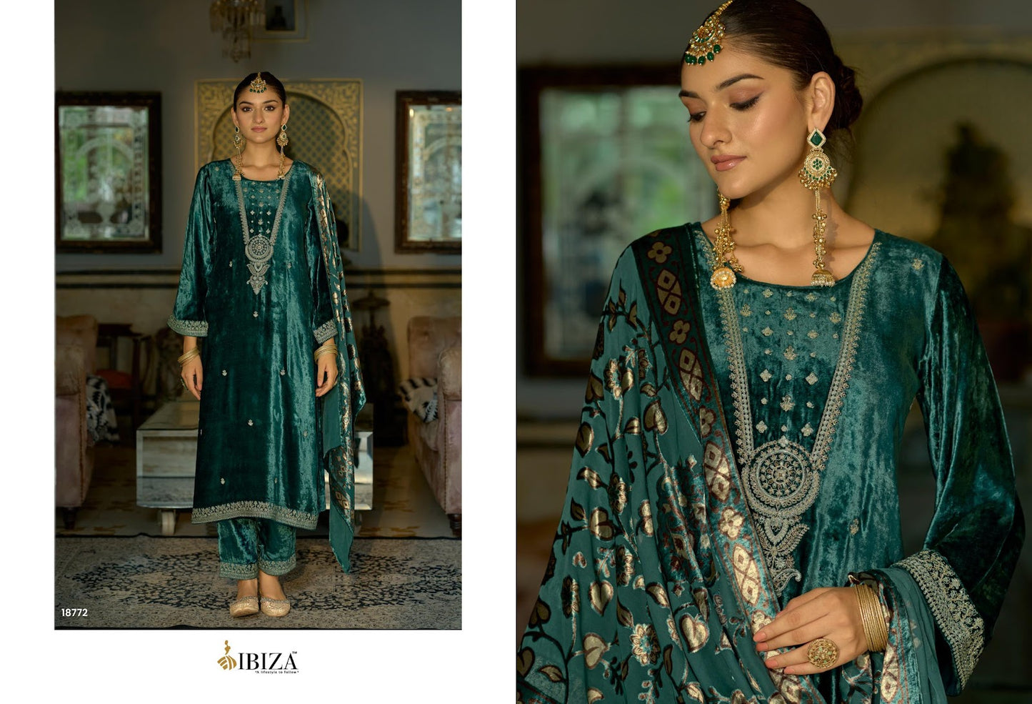 Jonem Ibiza Pure Viscose Velvet Suits Wholesale