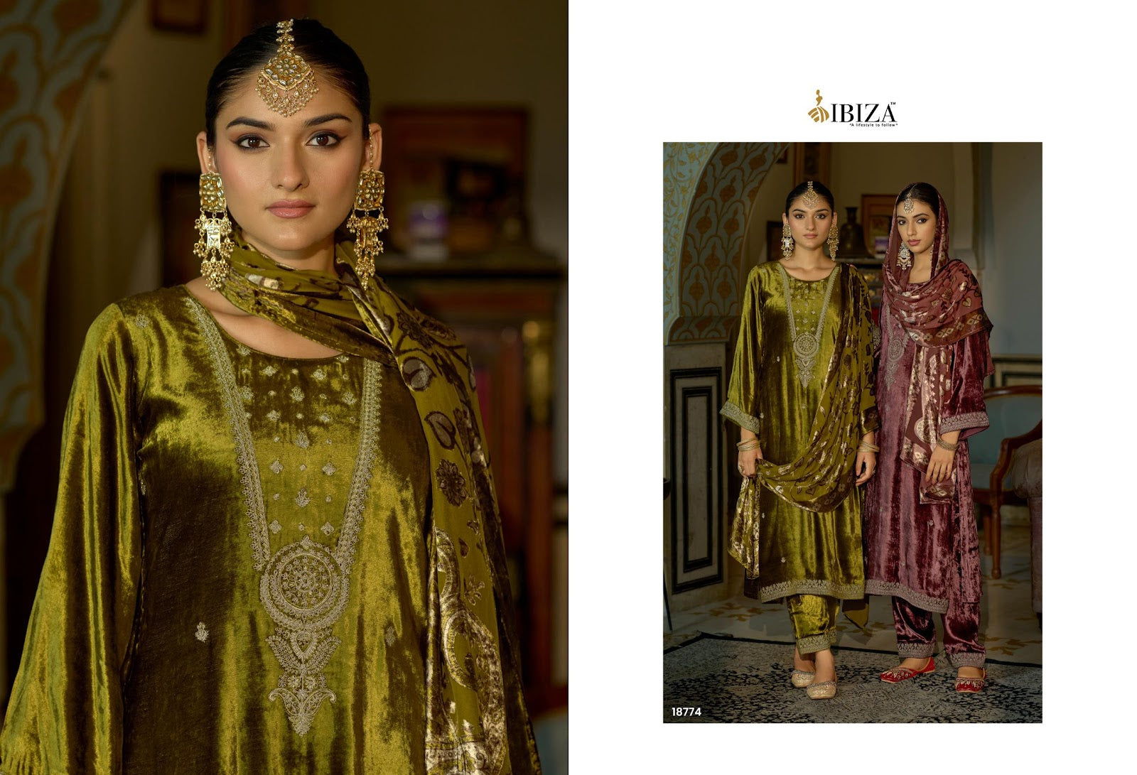 Jonem Ibiza Pure Viscose Velvet Suits Wholesale