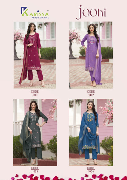 Joohi Karissa Vatican Readymade Pant Style Suits Wholesale Price