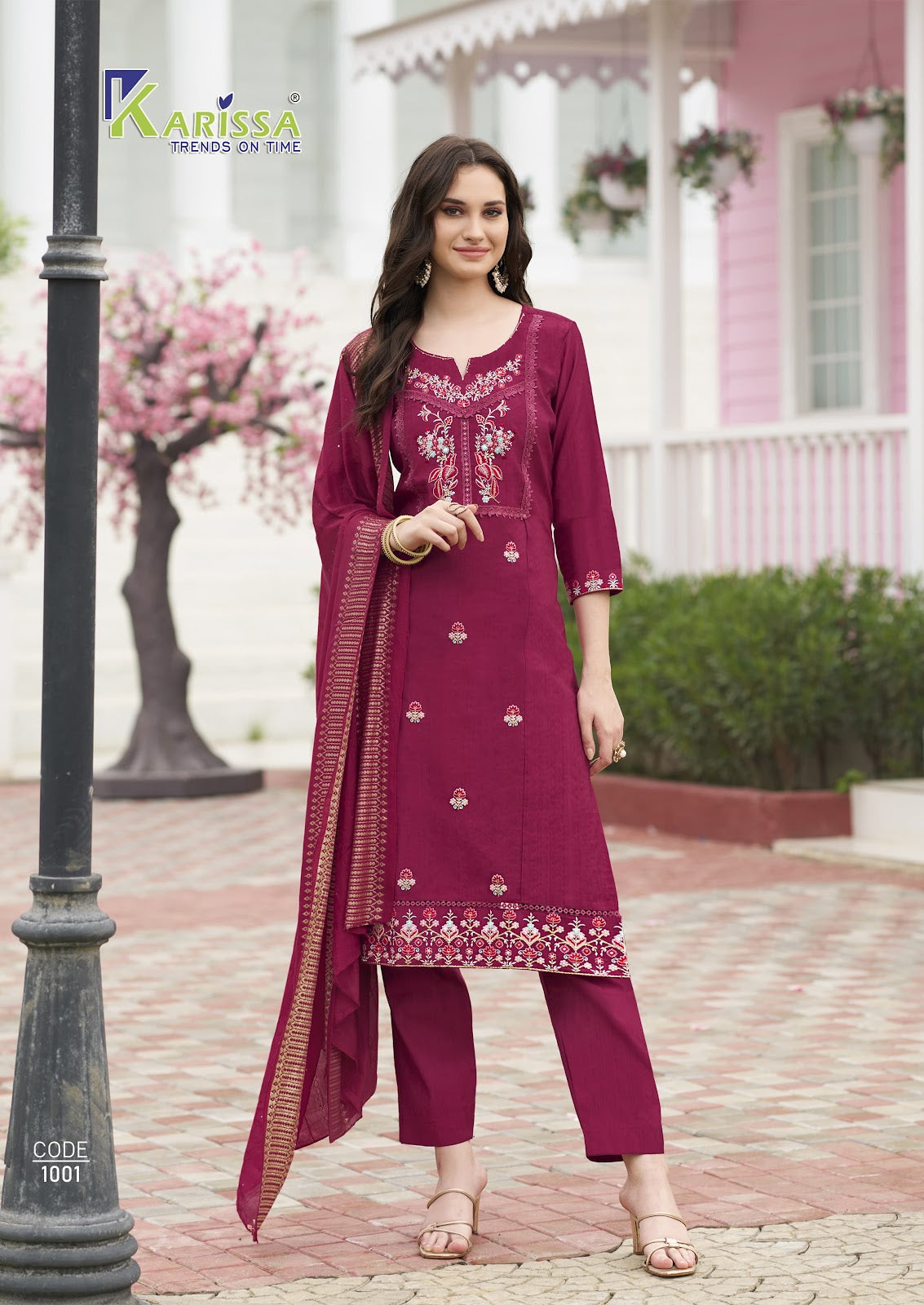 Joohi Karissa Vatican Readymade Pant Style Suits Wholesale Price