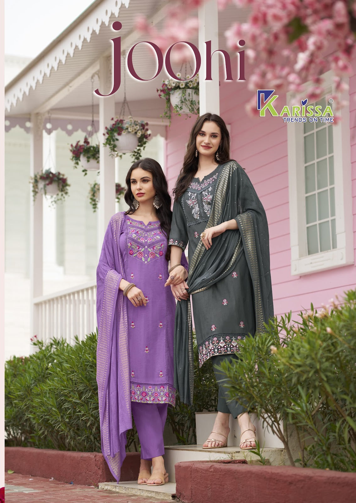 Joohi Karissa Vatican Readymade Pant Style Suits Wholesale Price