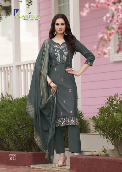 Joohi Karissa Vatican Readymade Pant Style Suits Wholesale Price