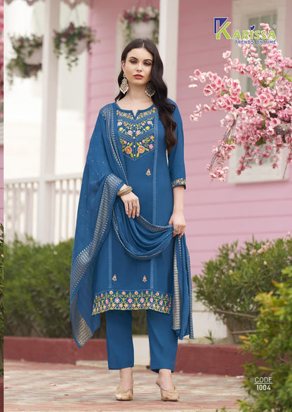 Joohi Karissa Vatican Readymade Pant Style Suits Wholesale Price