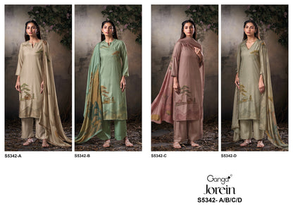 Jorein S5342 Ganga Wool Pashmina Suits Manufacturer