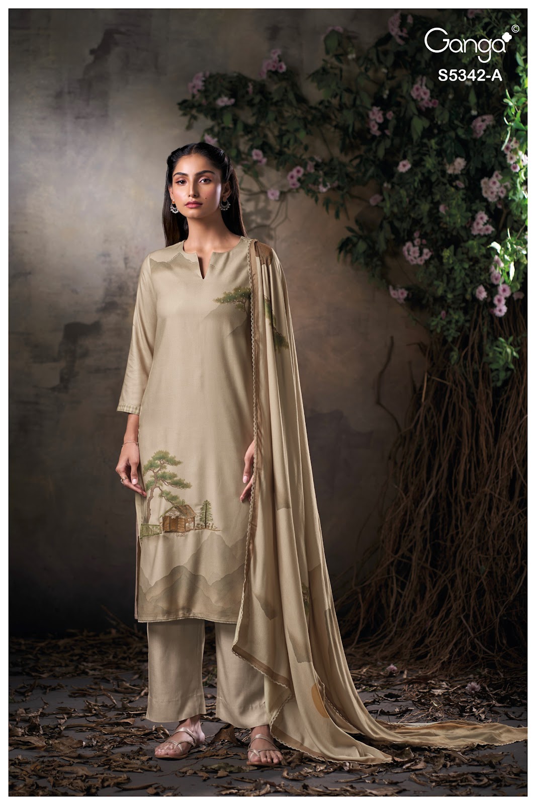 Jorein S5342 Ganga Wool Pashmina Suits Manufacturer