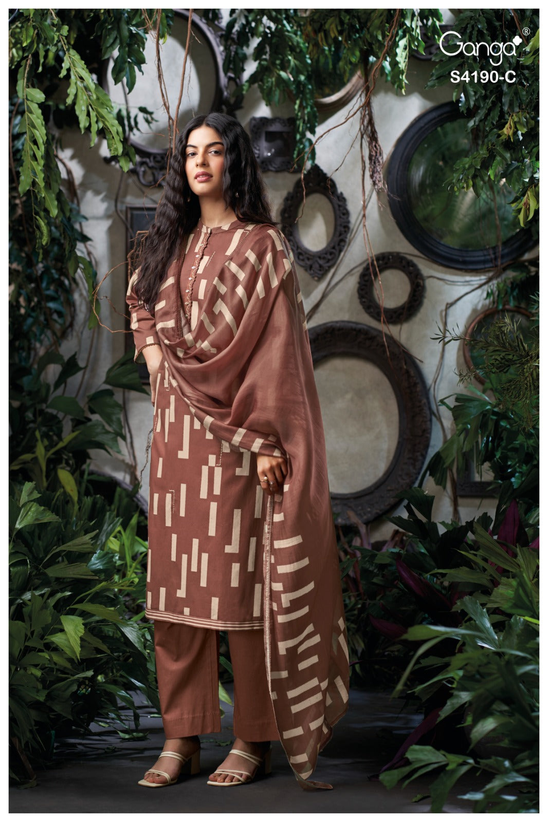 Jorsa 4190 Ganga Plazzo Style Suits Manufacturer India