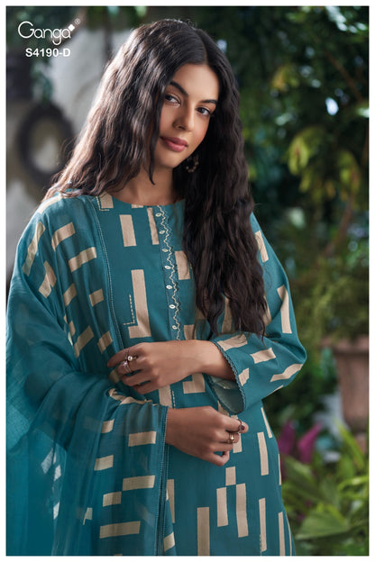 Jorsa 4190 Ganga Plazzo Style Suits Manufacturer India
