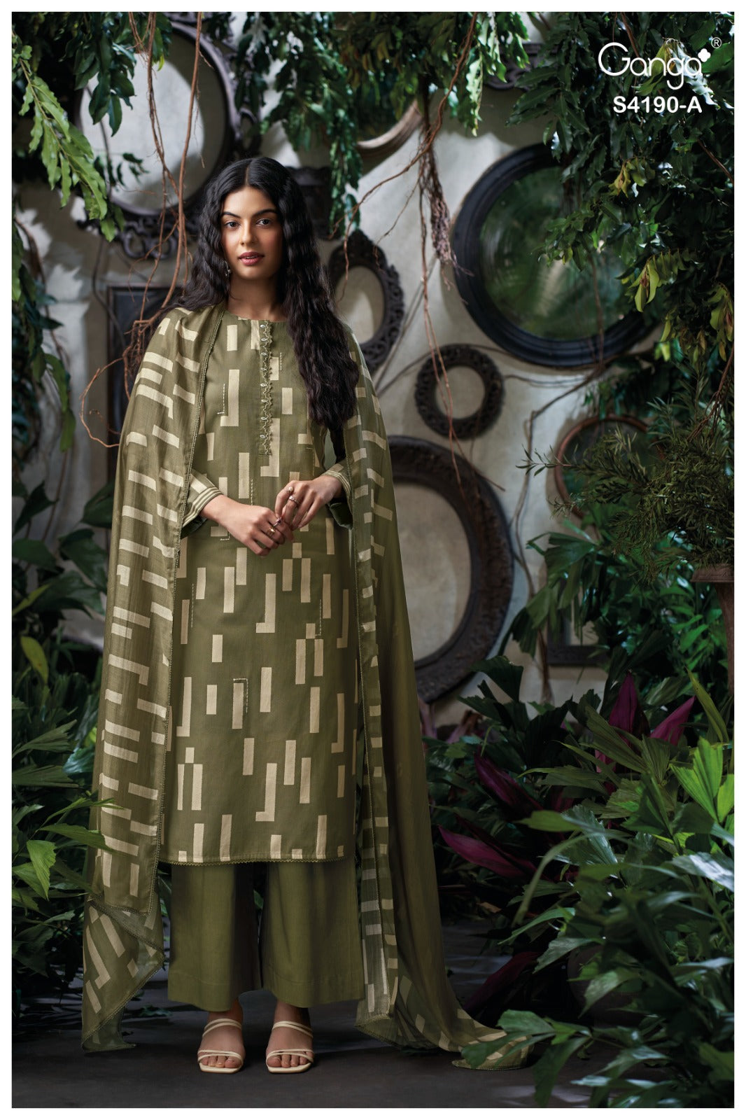 Jorsa 4190 Ganga Plazzo Style Suits Manufacturer India