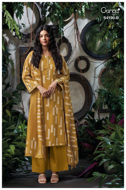 Jorsa 4190 Ganga Plazzo Style Suits Manufacturer India