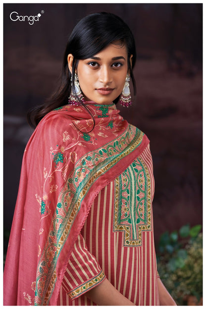 Josette 3883 Ganga Premium Cotton Plazzo Style Suits Exporter India