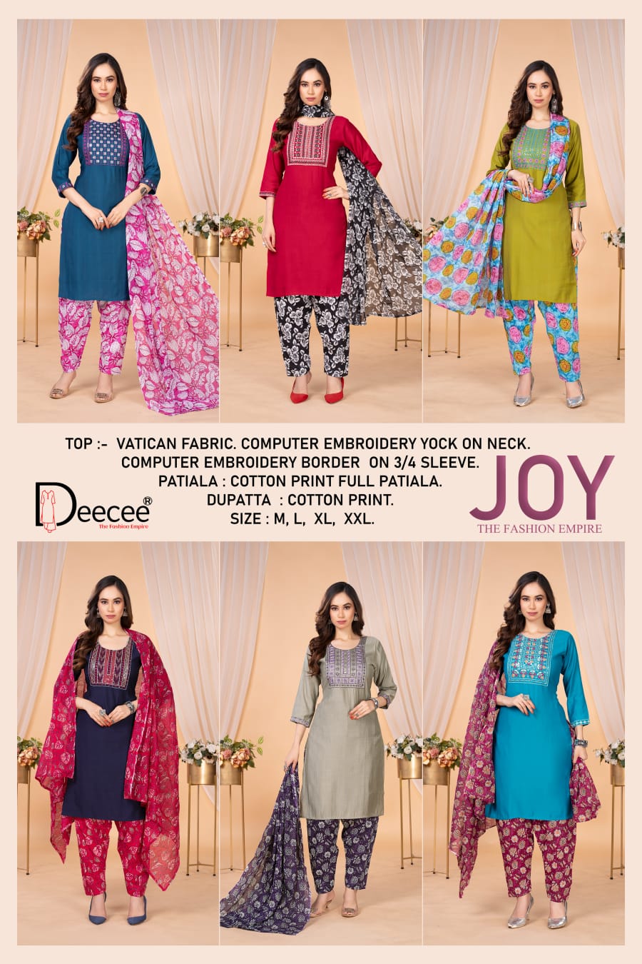 Joy Deecee Vatican Readymade Suits Supplier