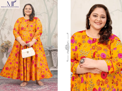 Joy Vol 2 Moksh Rayon Plus Size Kurtis Wholesale Rate