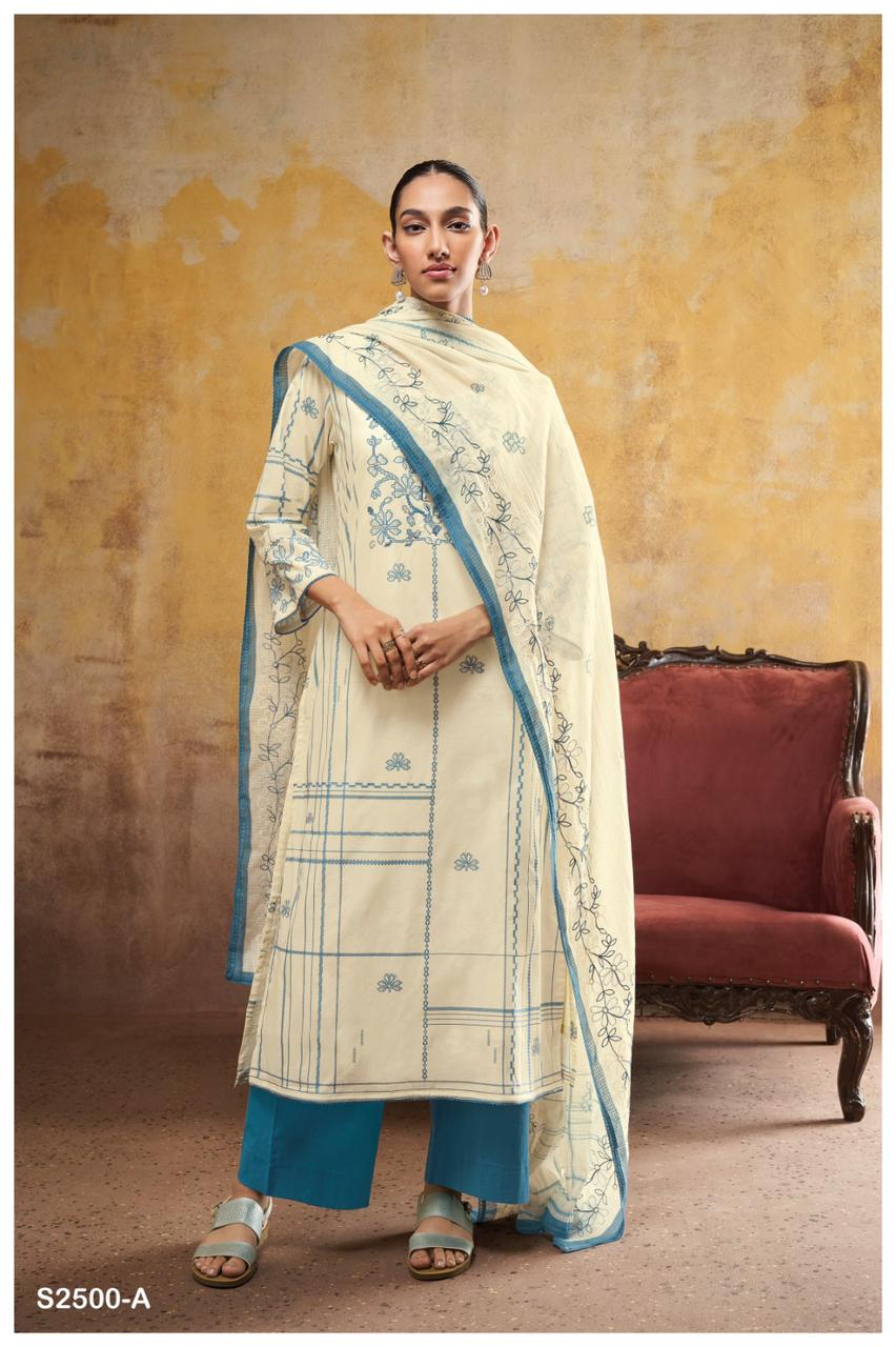 Joya 2500 Ganga Premium Cotton Plazzo Style Suits Wholesaler