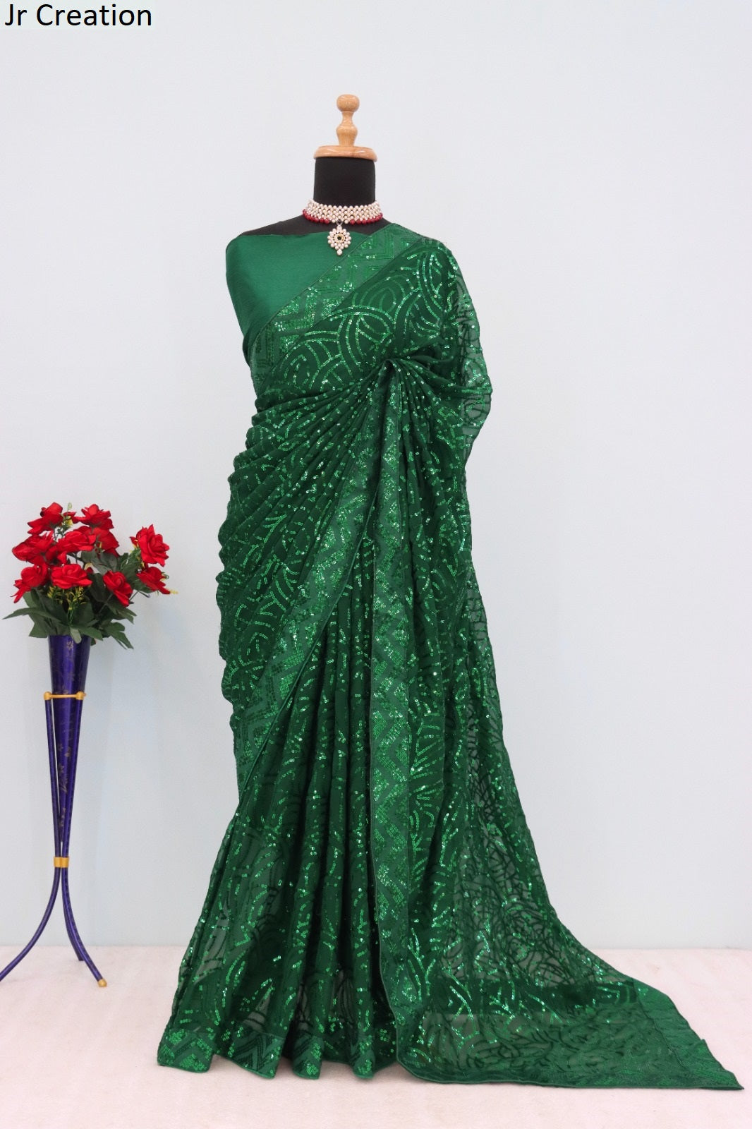 Jr 605 Jr Creation Georgette Sarees Supplier Gujarat