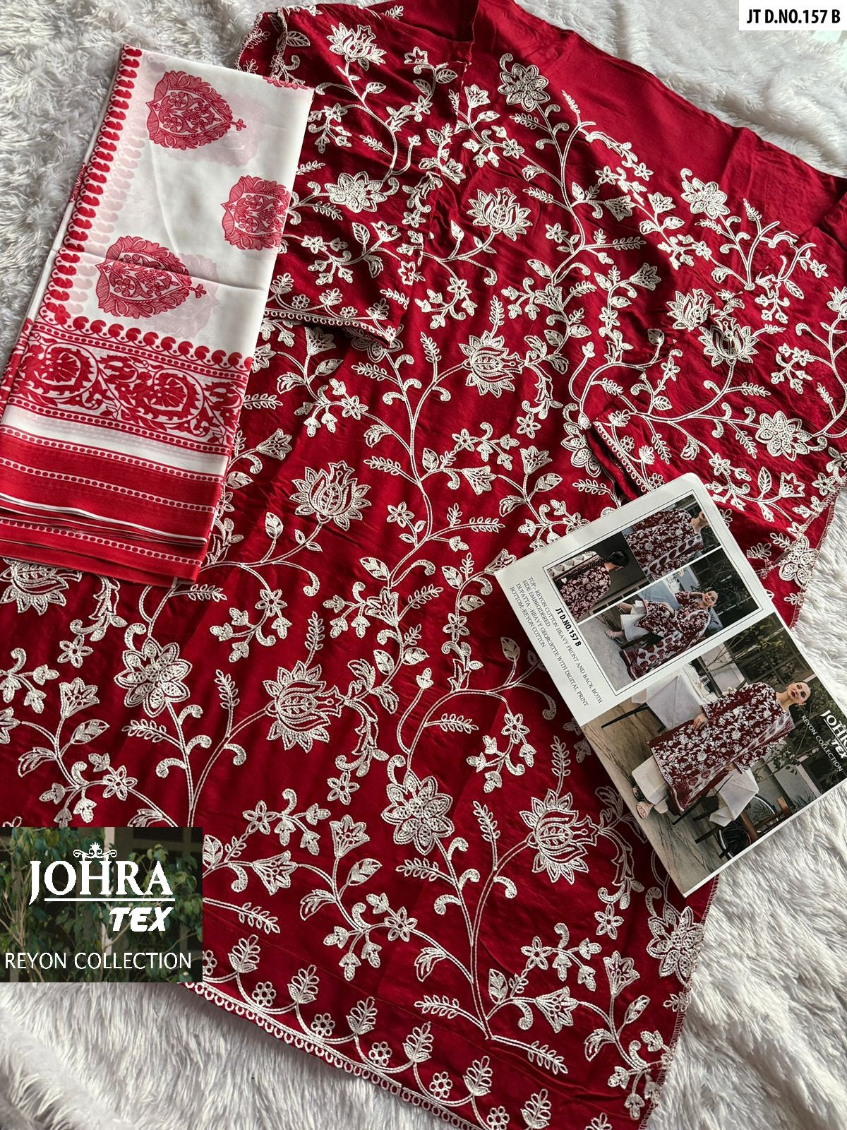 Jt-157Abcd Johra Tex Cotton Rayon Pakistani Salwar Suits Exporter