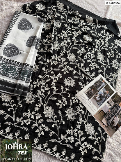 Jt-157Abcd Johra Tex Cotton Rayon Pakistani Salwar Suits Exporter