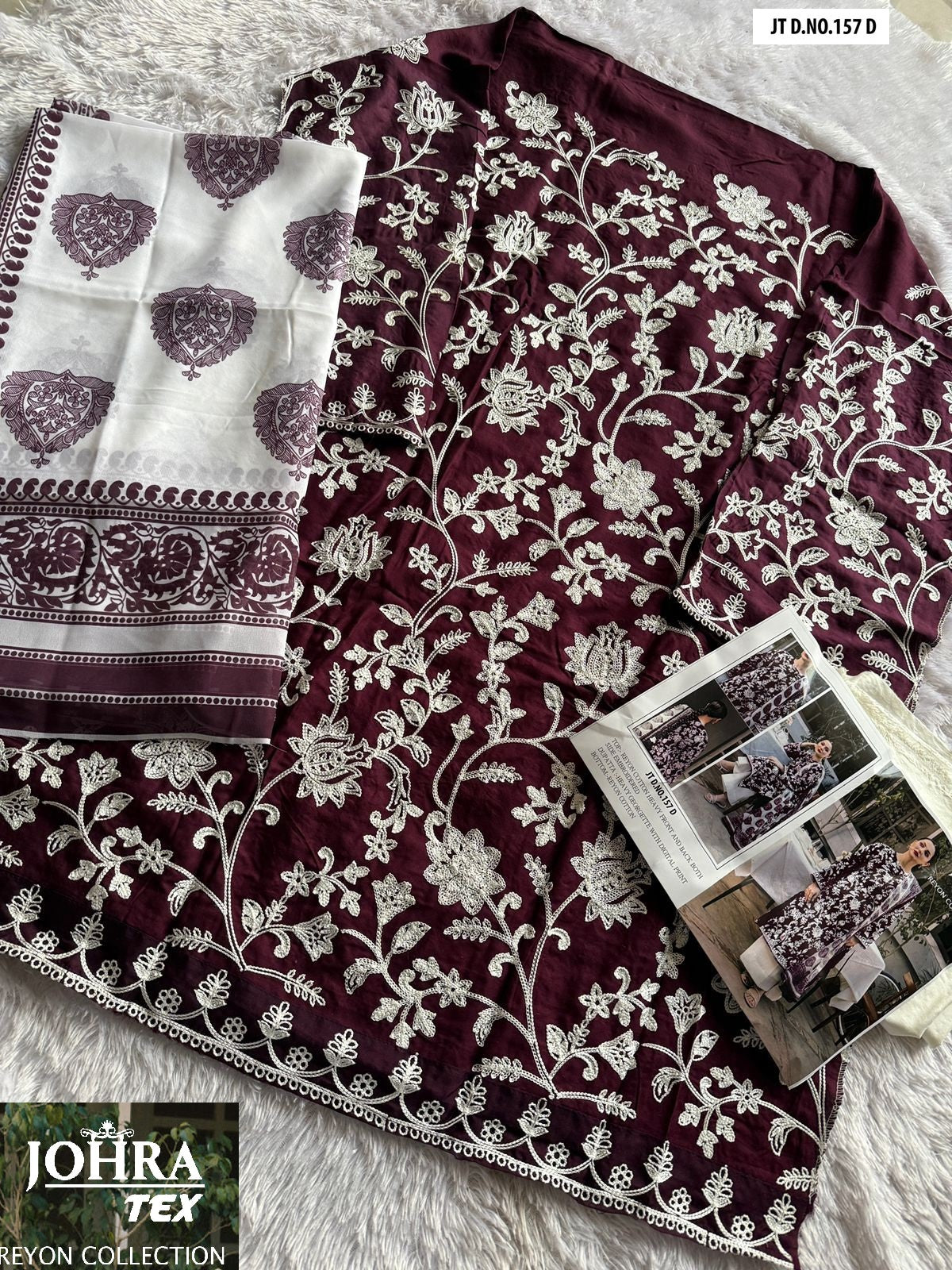 Jt-157Abcd Johra Tex Cotton Rayon Pakistani Salwar Suits Exporter