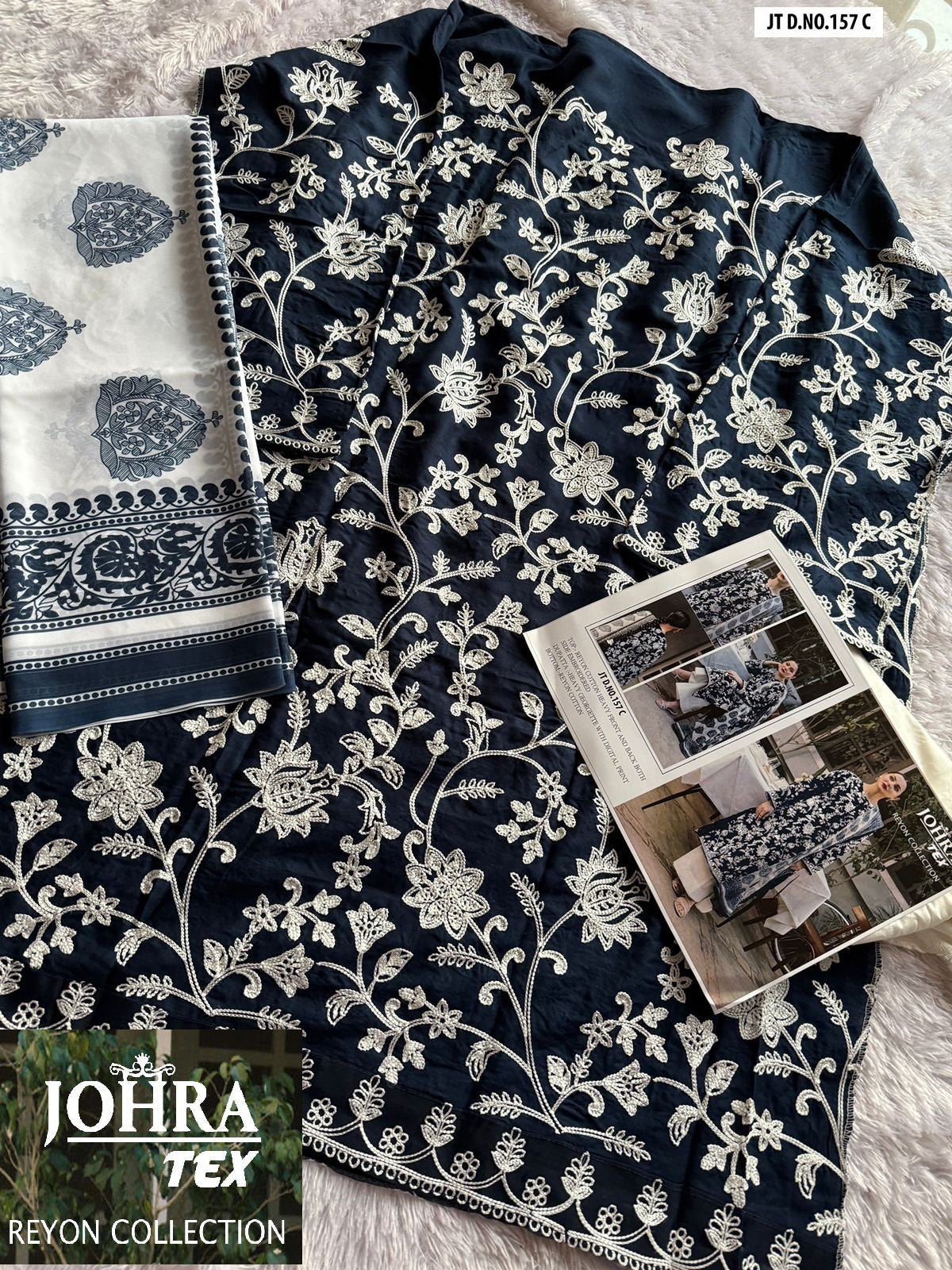 Jt-157Abcd Johra Tex Cotton Rayon Pakistani Salwar Suits Exporter
