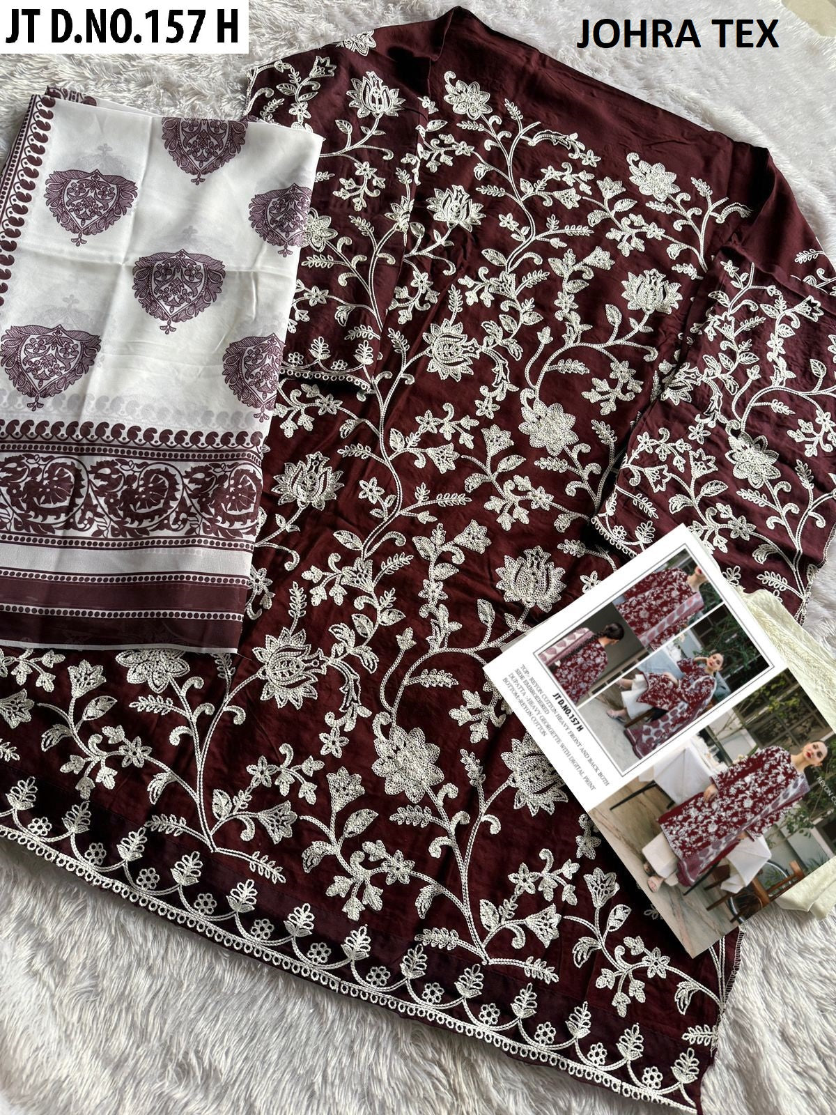 Jt-157 Johra Tex Reyon Pakistani Salwar Suits Manufacturer Ahmedabad