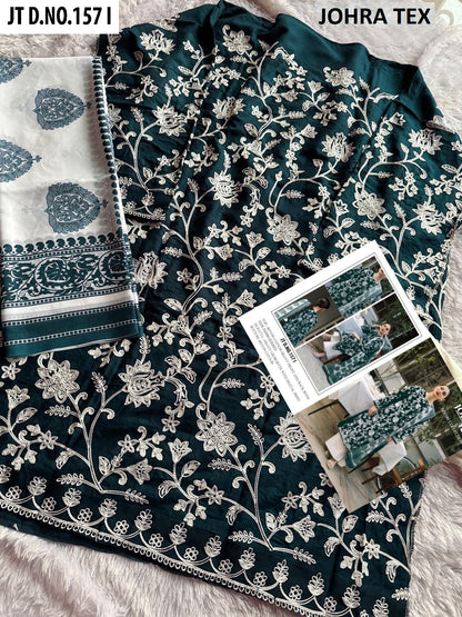 Jt-157 Johra Tex Reyon Pakistani Salwar Suits Manufacturer Ahmedabad