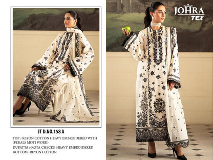 Jt-158Ab Johra Tex Rayon Pakistani Salwar Suits Wholesaler