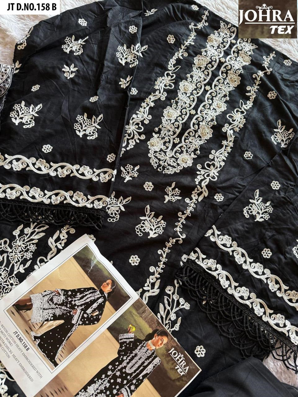 Jt-158Ab Johra Tex Rayon Pakistani Salwar Suits Wholesaler