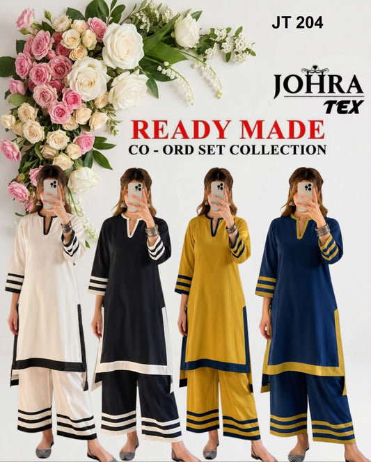Jt 204 Pakistani Johra Tex Viscose Reyon Co Ord Set Wholesaler