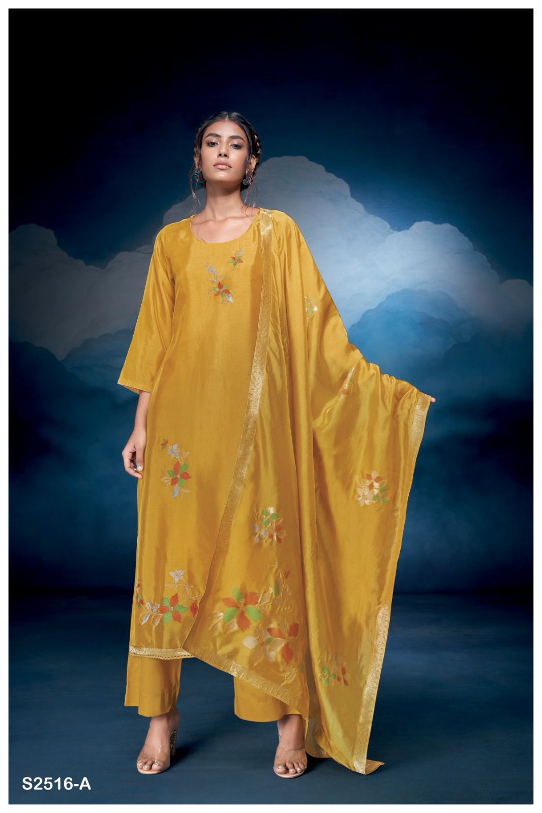 Juana-2516 Ganga Viscose Silk Plazzo Style Suits