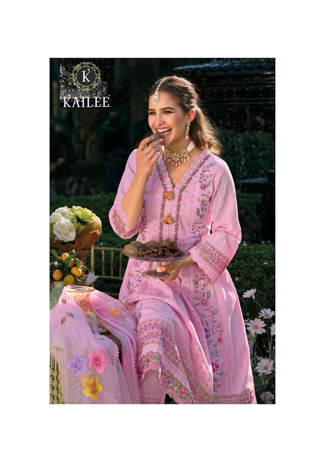 Jugani Kailee Fashion Pure Cotton Readymade Anarkali Suits Supplier India