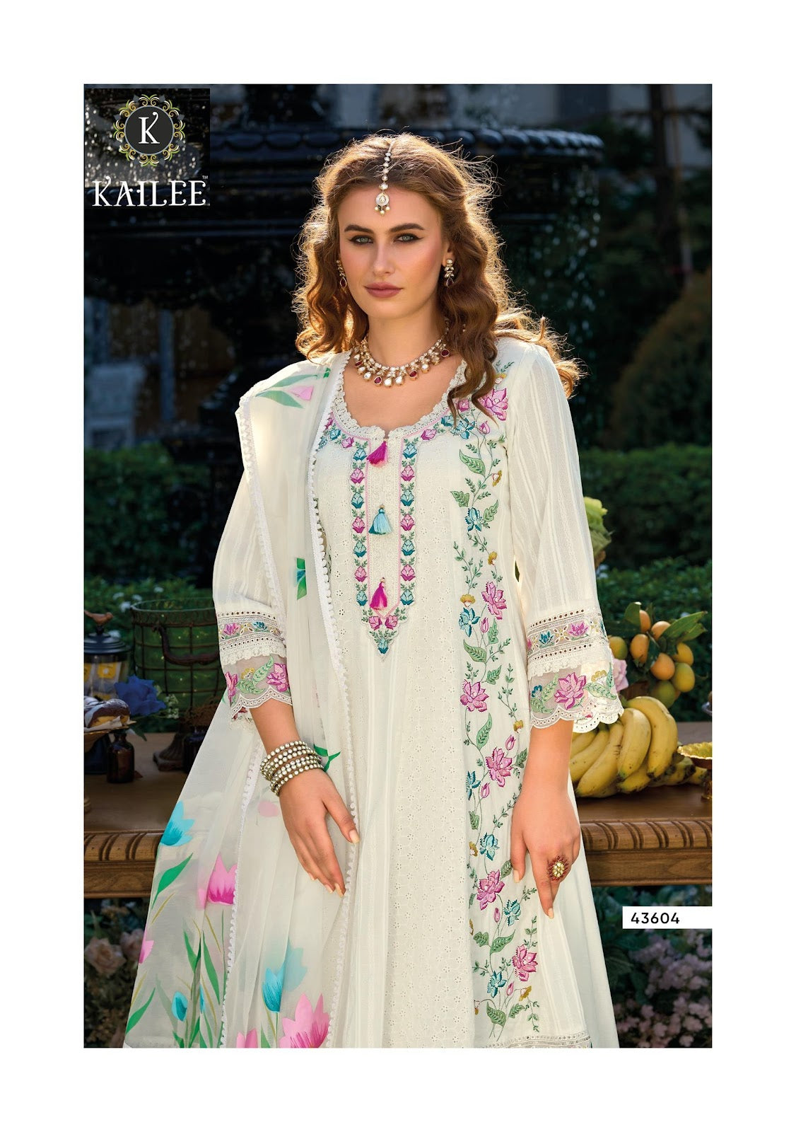 Jugani Kailee Fashion Pure Cotton Readymade Anarkali Suits Supplier India