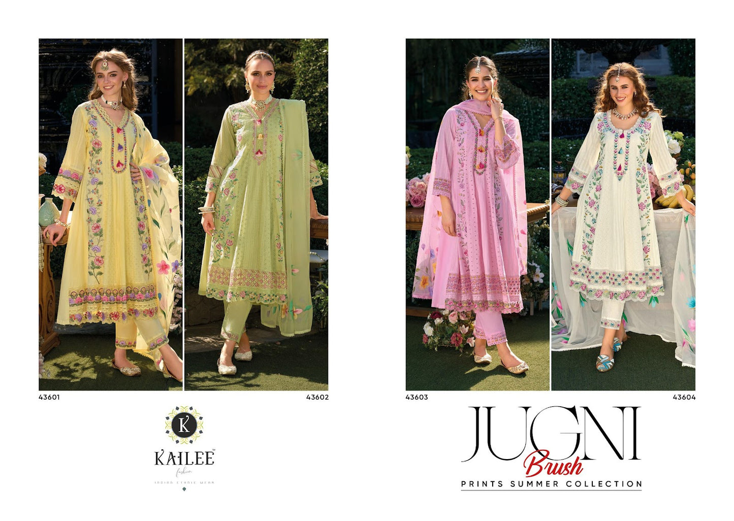 Jugani Kailee Fashion Pure Cotton Readymade Anarkali Suits Supplier India