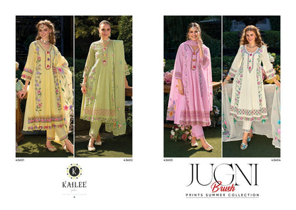 Jugani Kailee Fashion Pure Cotton Readymade Anarkali Suits Supplier India