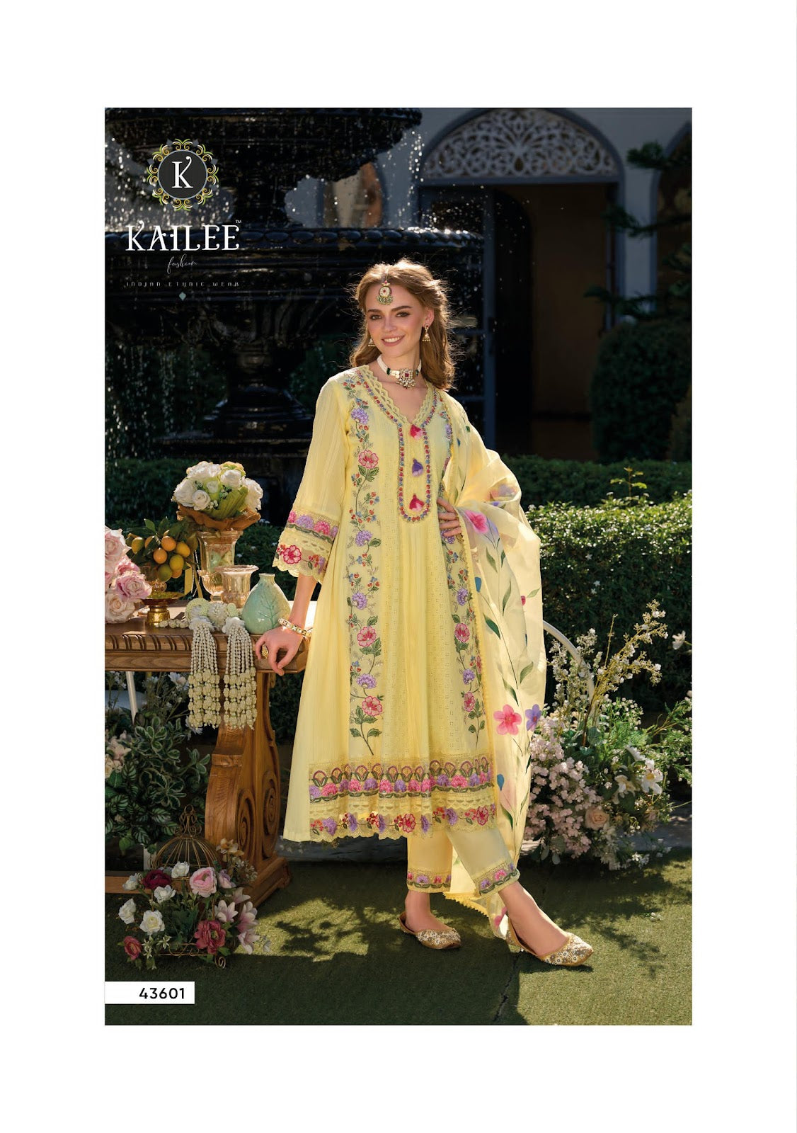 Jugani Kailee Fashion Pure Cotton Readymade Anarkali Suits Supplier India
