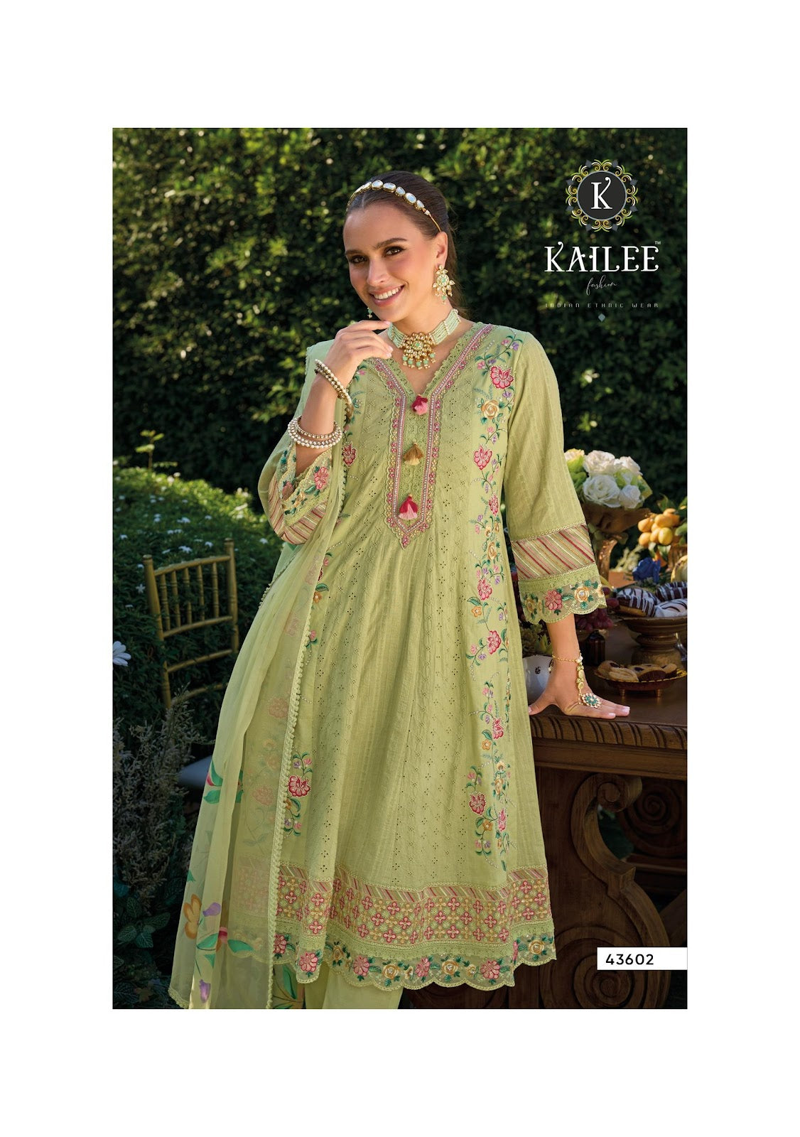 Jugani Kailee Fashion Pure Cotton Readymade Anarkali Suits Supplier India