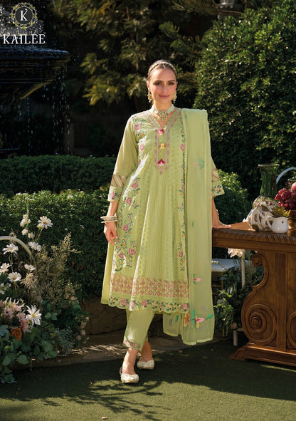 Jugani Kailee Fashion Pure Cotton Readymade Anarkali Suits Supplier India